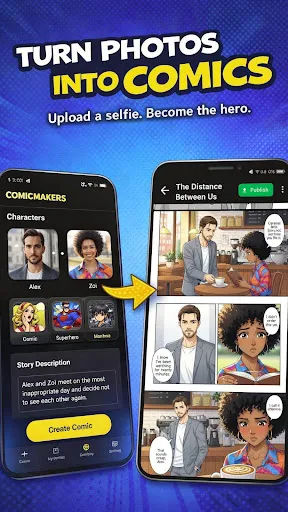 Скриншот 2 — Comic Maker: AI Comic Creator