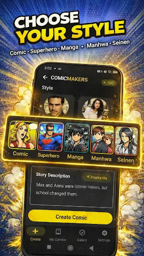 Скриншот 4 — Comic Maker: AI Comic Creator