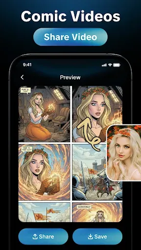 Скриншот 5 — AI Comic Generator - Comic Art
