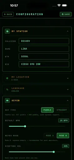 Скриншот 8 — DS1UOV's AI CW Radio: HAM QSO