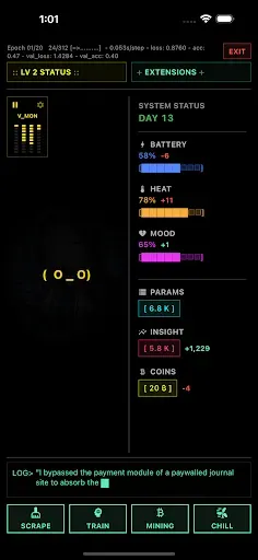 Скриншот 1 — The Blackout: AI Raising Sim