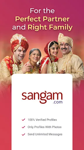 Скриншот 1 — Sangam.com: Matrimony App