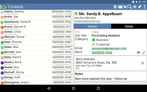 Скриншот 6 — DejaOffice CRM with PC Sync
