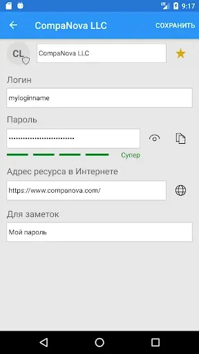 Скриншот 5 — Менеджер Паролей