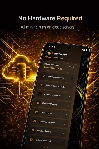 Скриншот 4 — BitPlanera: BTC Cloud Mining