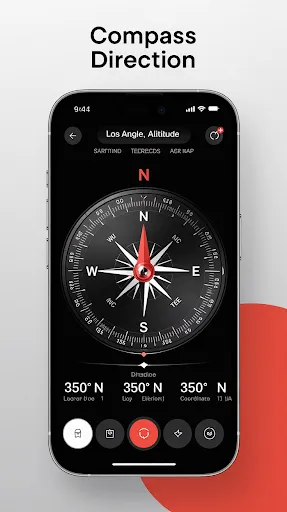Скриншот 2 — Compass app - Accurate Compass