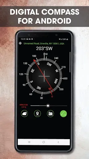 Скриншот 2 — Digital Compass for Android