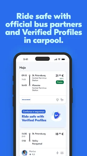 Скриншот 5 — BlaBlaCar: карпулинг и автобус