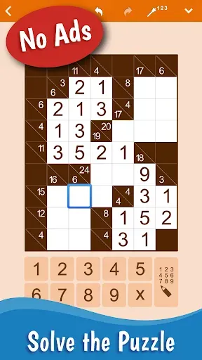Скриншот 1 — Kakuro: Number Crossword