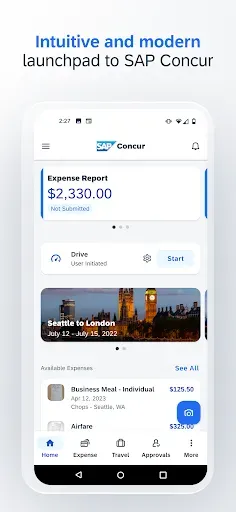 Скриншот 1 — SAP Concur