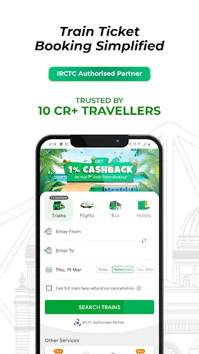 Скриншот 2 — ConfirmTkt: Train Booking App