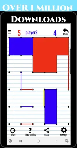 Скриншот 1 — Dots and Boxes