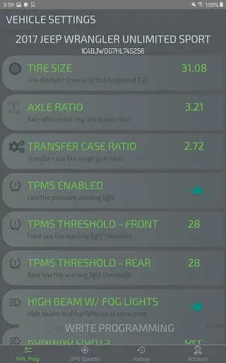 Скриншот 2 — ECRI Vehicle Calibrator