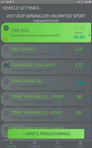 Скриншот 3 — ECRI Vehicle Calibrator