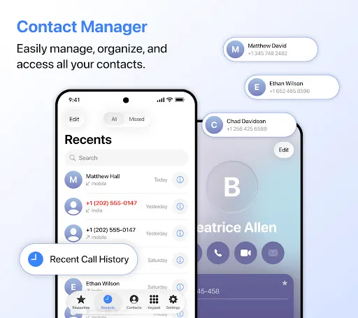 Скриншот 1 — Contacts
