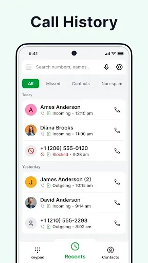 Скриншот 2 — Contacts: Phone Calls, Dialer