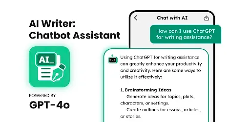 Скриншот 1 — AI Writer: Chatbot Assistant