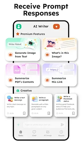 Скриншот 5 — AI Writer: Chatbot Assistant