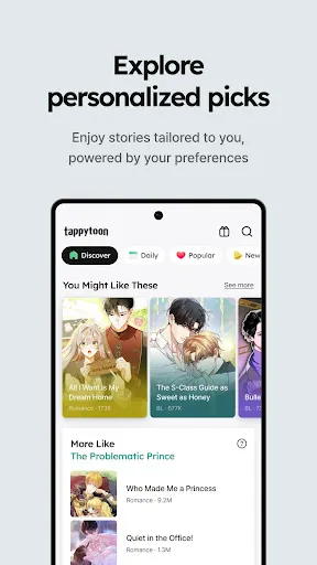 Скриншот 4 — Tappytoon Manhwa & Novels