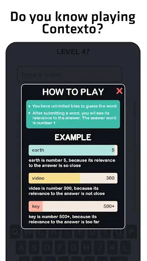 Скриншот 1 — Cotexto - Similar Word