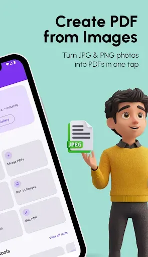 Скриншот 2 — JPG to PDF Offline Converter