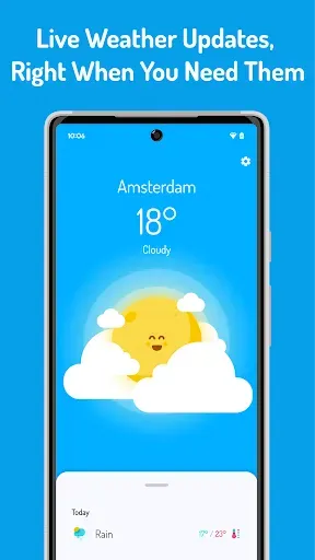 Скриншот 2 — Cloudy - Cute Animated Weather