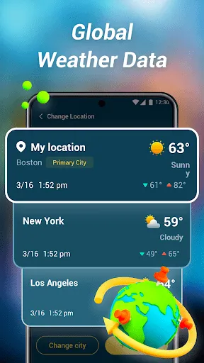 Скриншот 3 — Weather Mate - Local Weather