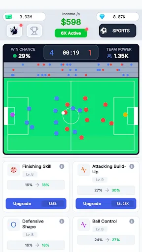 Скриншот 1 — Sport Star - Team Manager Idle