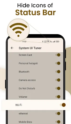 Скриншот 2 — Statusbar Icon Hider Customize