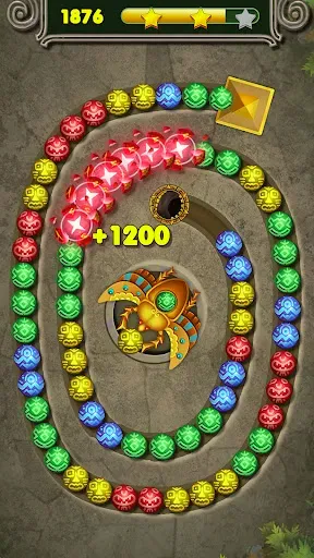 Скриншот 1 — Jungle Marble Blast Lite