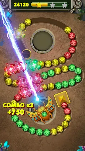 Скриншот 2 — Jungle Marble Blast Lite