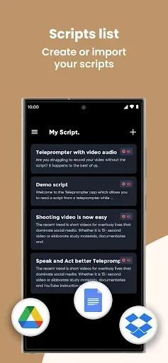 Скриншот 4 — Teleprompter with Video Audio