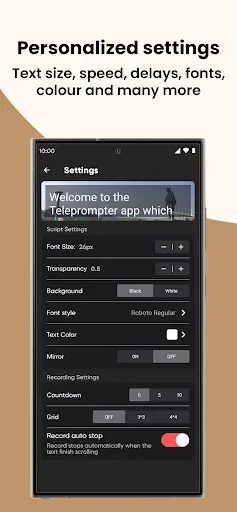 Скриншот 8 — Teleprompter with Video Audio