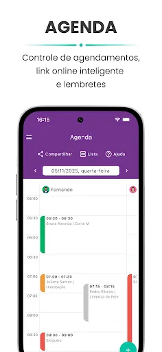 Скриншот 2 — Corthy: Agenda Salão e Gestão