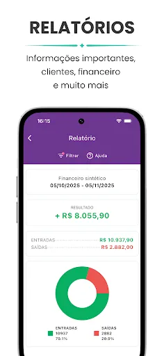Скриншот 4 — Corthy: Agenda Salão e Gestão