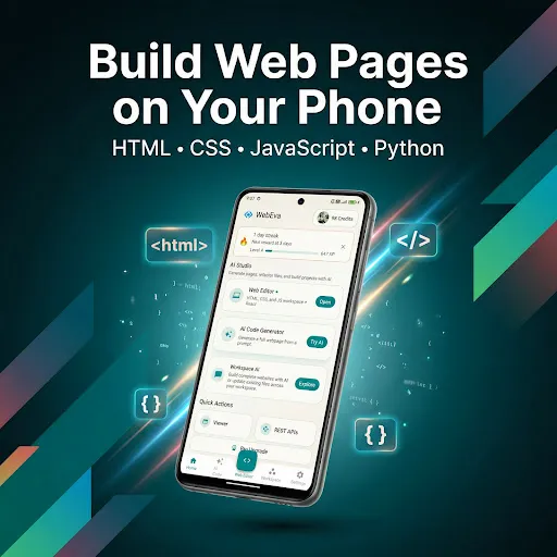 Скриншот 1 — WebEva: Build Websites & Code