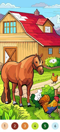 Скриншот 2 — Country Farm Coloring Book