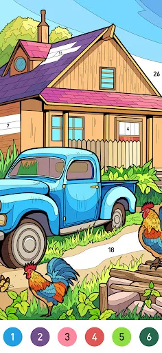 Скриншот 3 — Country Farm Coloring Book