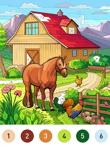Скриншот 7 — Country Farm Coloring Book
