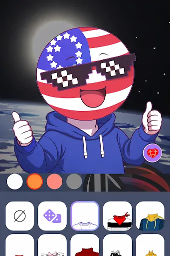 Скриншот 2 — Country Ball Emoji Maker