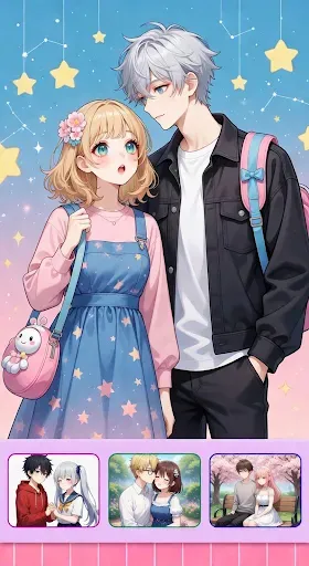 Скриншот 3 — Anime Couple: Avatar Maker