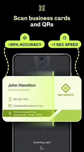 Скриншот 2 — Covve - Business Card Scanner