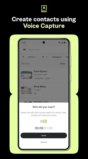 Скриншот 5 — Covve - Business Card Scanner