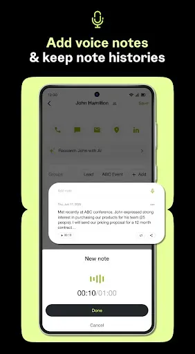 Скриншот 6 — Covve - Business Card Scanner