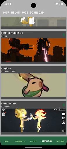 Скриншот 4 — Addons Mods for Melon Sandbox
