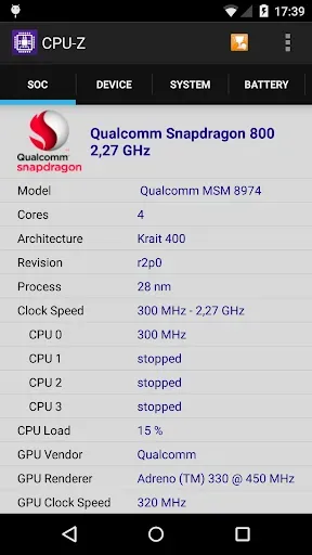 Скриншот 1 — CPU-Z