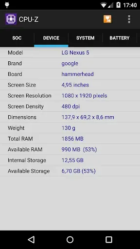 Скриншот 2 — CPU-Z