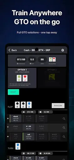 Скриншот 3 — Poker Solver+ - GTO for Holdem