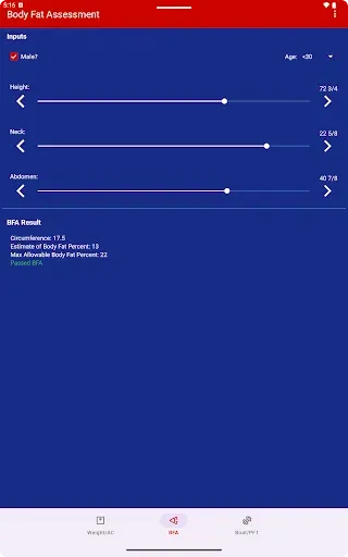 Скриншот 5 — Fitness Calc-Coast Guard