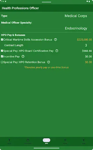 Скриншот 8 — US Military Pay Calc Plus